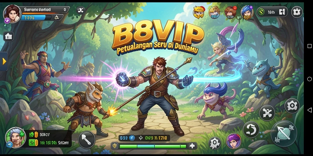 Gameplay B8VIP yang seru dan menantang dalam mode ARPG.
