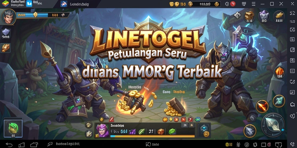 Tampilan gameplay seru di dunia MMORPG LINETOGEL.