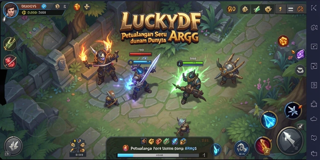 Tampilan gameplay seru dalam <strong>LUCKYDF</strong> yang mengasyikkan dan penuh tantangan.