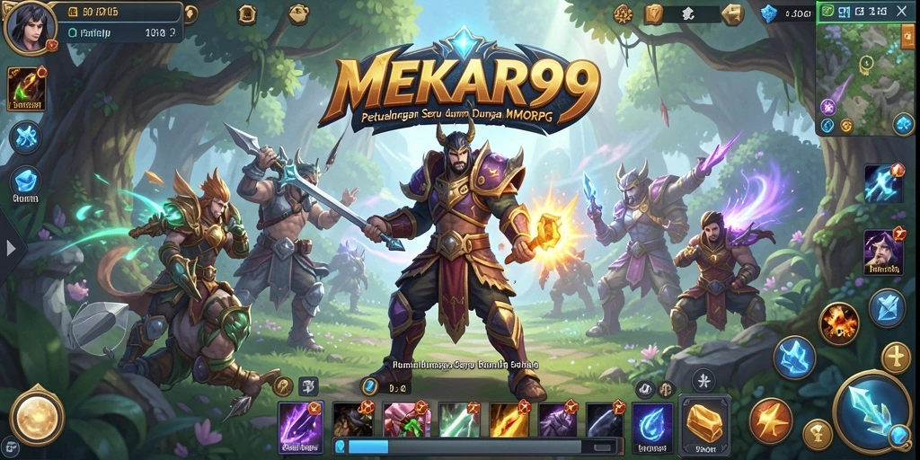 Tangkapan layar dari gameplay seru MEKAR99 dalam dunia MMORPG.